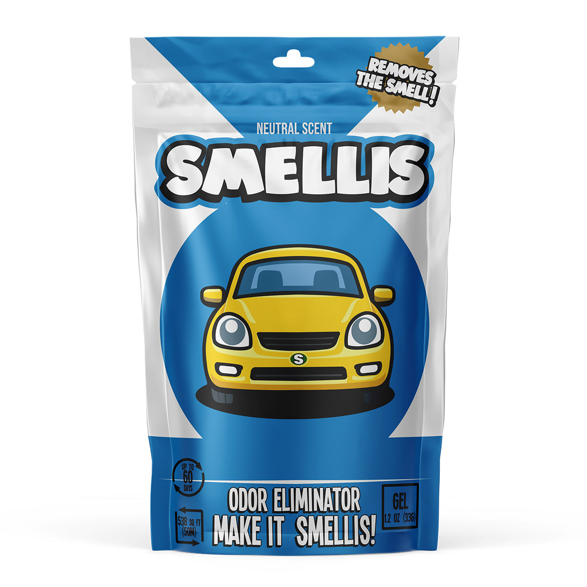 SMELLIS! AUTO | Odor Eliminator Sponge - Neutral Scent • Freshness for Up to 60 Days!