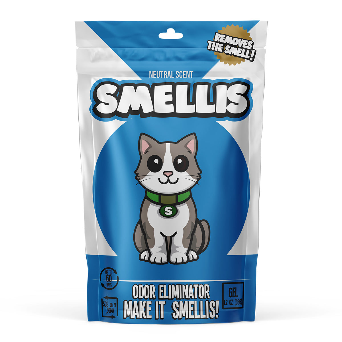 SMELLIS! CAT | Odor Eliminator Sponge - Neutral Scent • Freshness for Up to 60 Days!