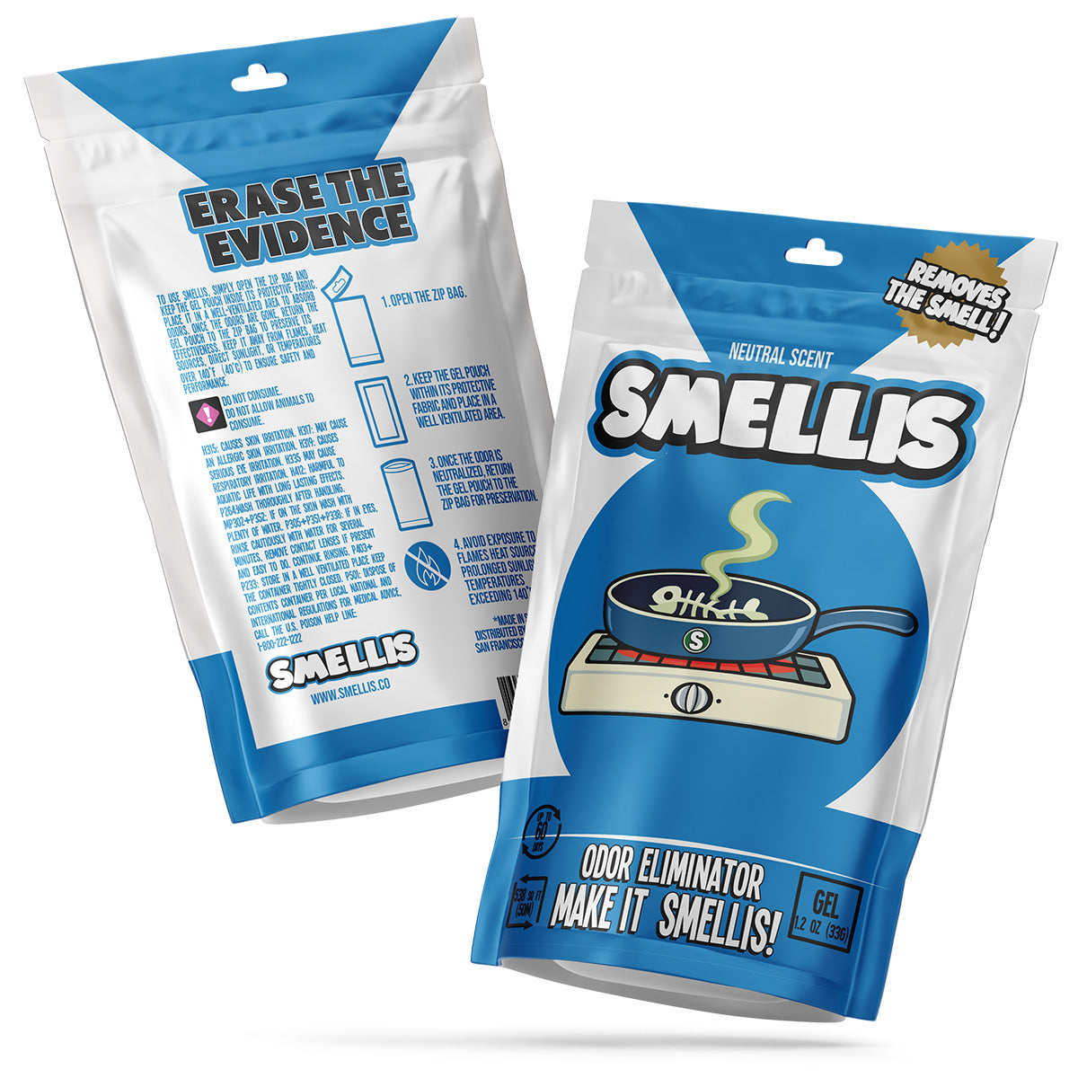 SMELLIS! KITCHEN | Odor Eliminator Sponge - Neutral Scent • Freshness for Up to 60 Days!