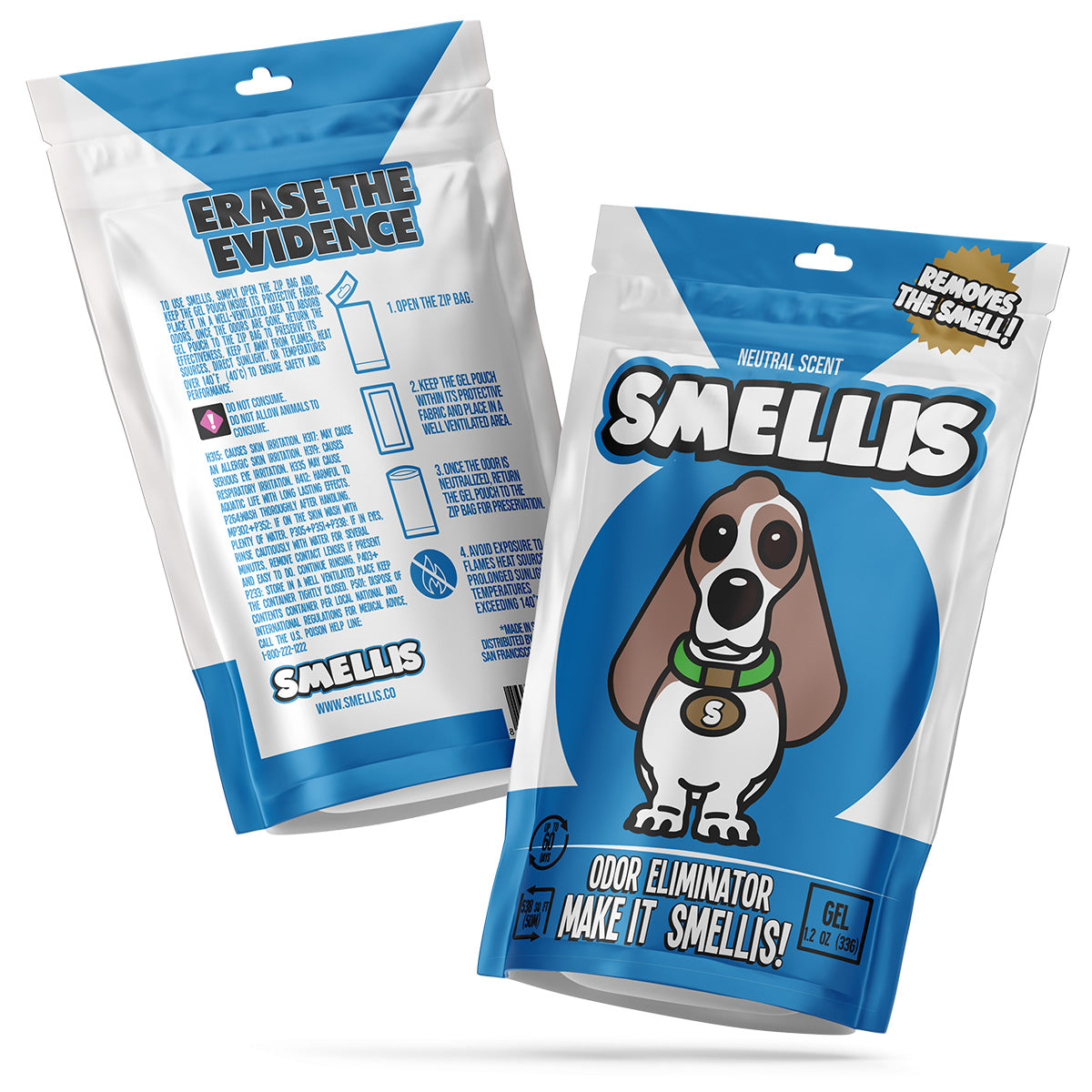 SMELLIS! ORIGINAL | Odor Eliminator Sponge - Neutral Scent • Freshness for Up to 60 Days!