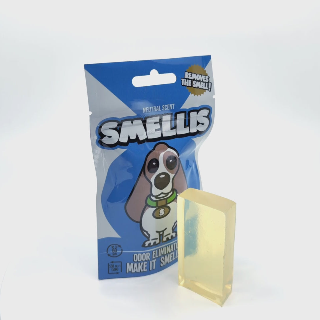 SMELLIS! AUTO | Odor Eliminator Sponge - Neutral Scent • Freshness for Up to 60 Days!